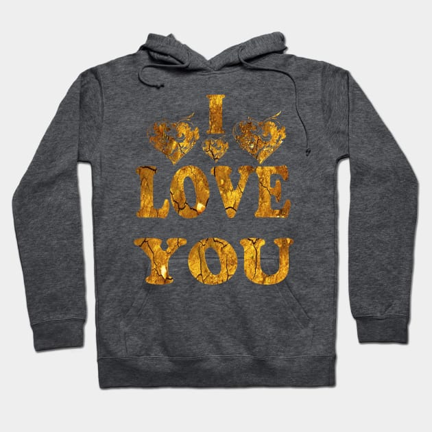 I love you Hoodie by Younis design 